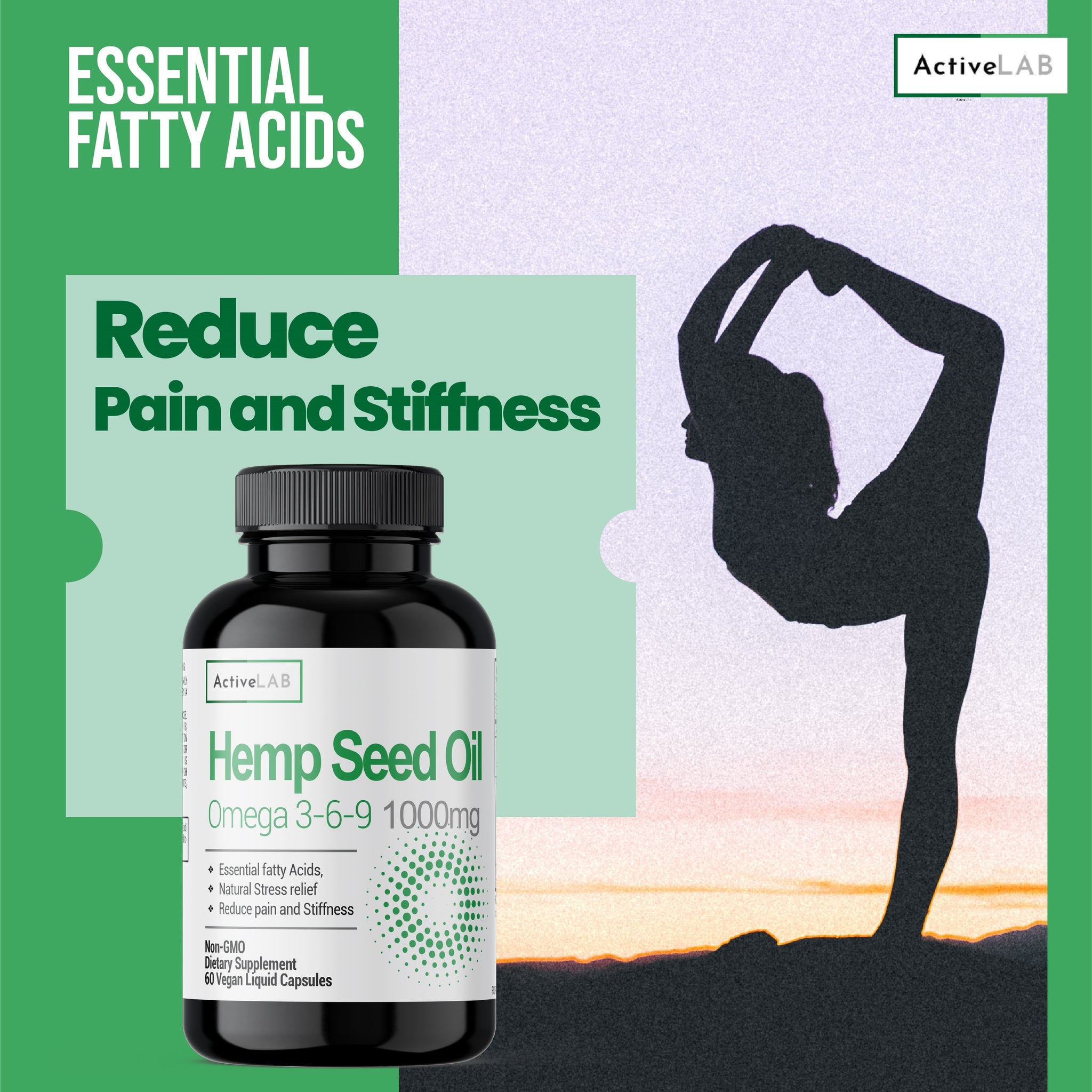 Hemp Oil Capsules | 30,000 mg Per Bottle | Max Potency | Non-GMO, Gluten Free, Vegetarian